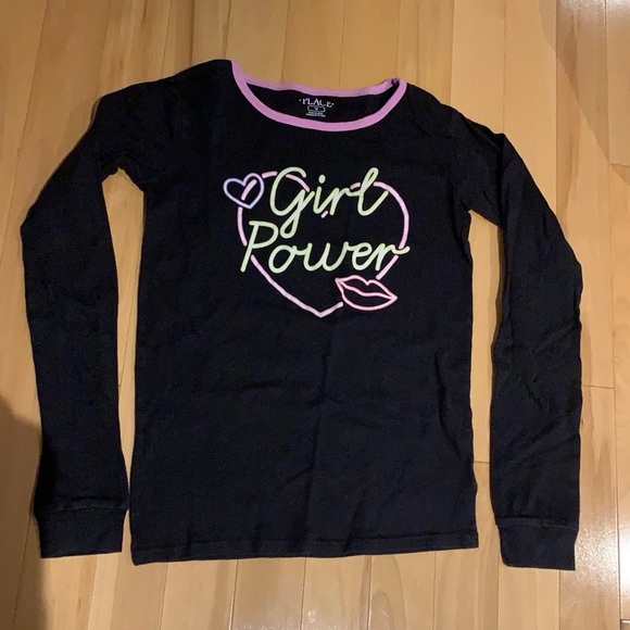 💥2/$30 Girl’s Girl Power Long Sleeve PJ set - size 14 - Picture 2 of 15